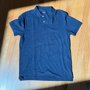Old Navy Blue Polo Shirt Classic Design